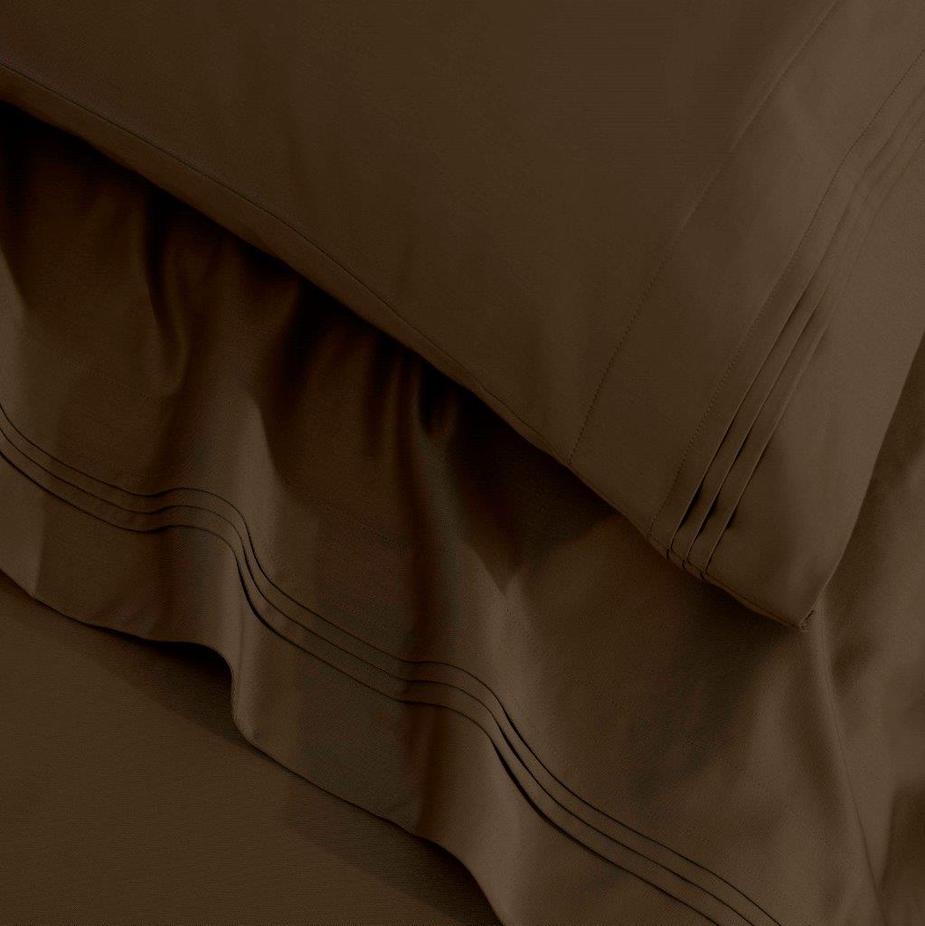Egyptian Cotton 1500 Thread Count Eco Friendly Solid Sheet Set - Mocha
