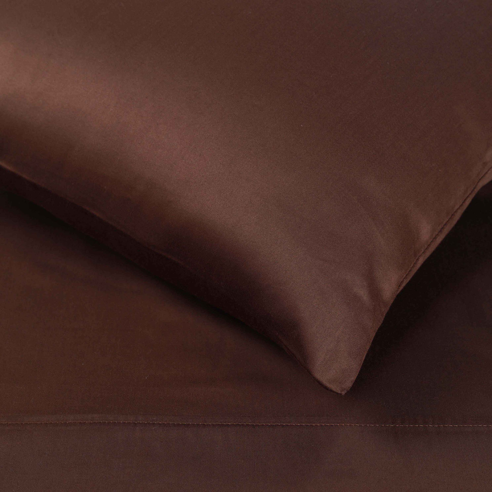 400 Thread Count Egyptian Cotton Solid Deep Pocket Sheet Set - Mocha