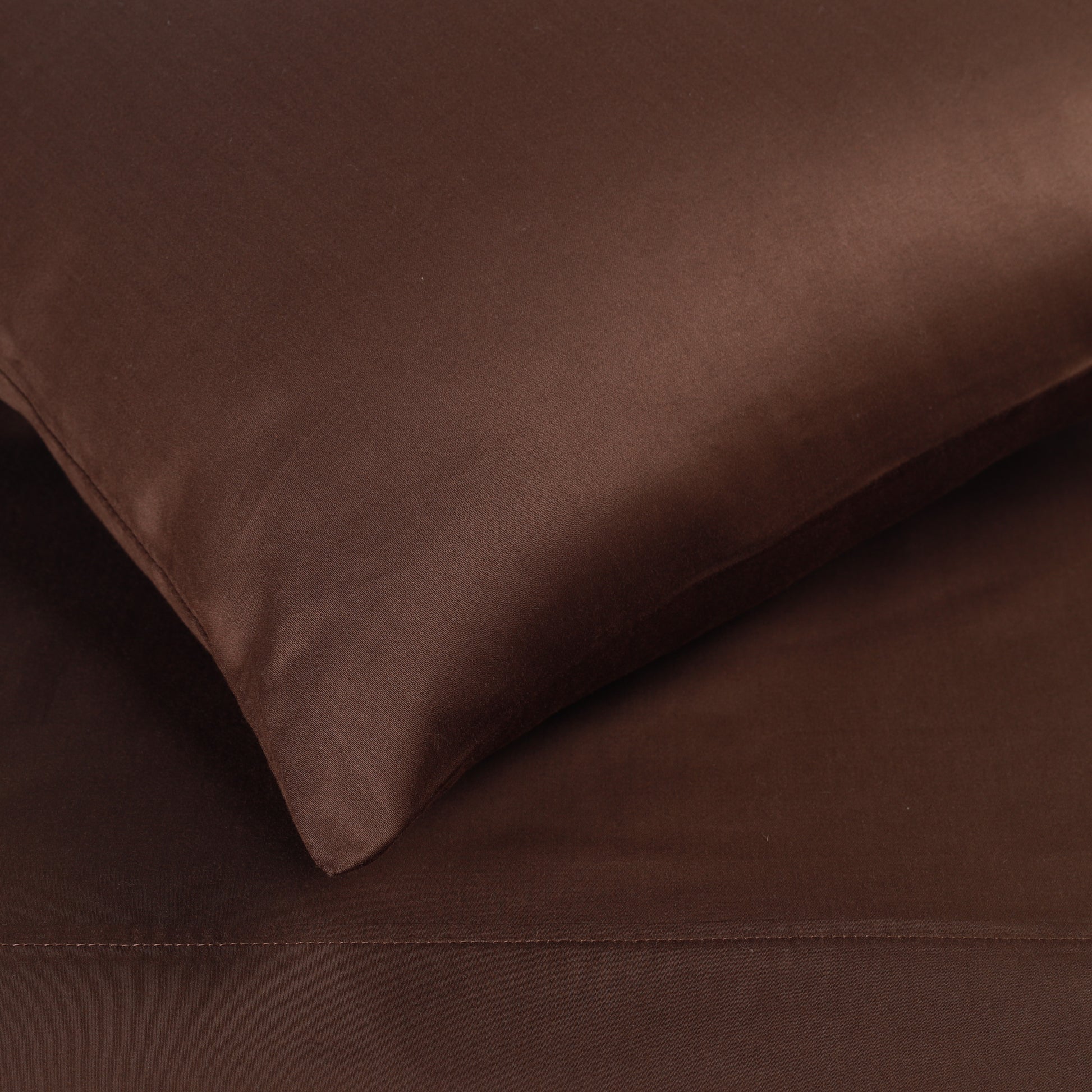 Egyptian Cotton 300 Thread Count Solid Deep Pocket Sheet Set - Mocha