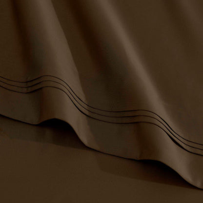 Egyptian Cotton 1500 Thread Count Eco Friendly Solid Sheet Set - Mocha