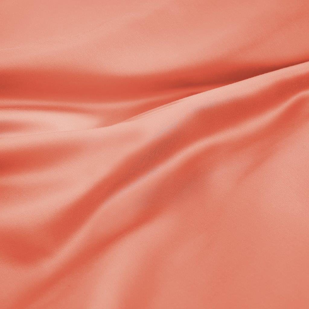 Modal From Beechwood 300 Thread Count Solid Deep Pocket Bed Sheet Set - Coral