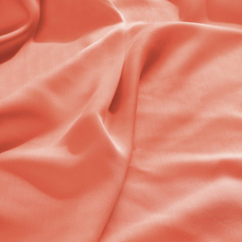 Modal From Beechwood 300 Thread Count Solid Deep Pocket Bed Sheet Set - Coral