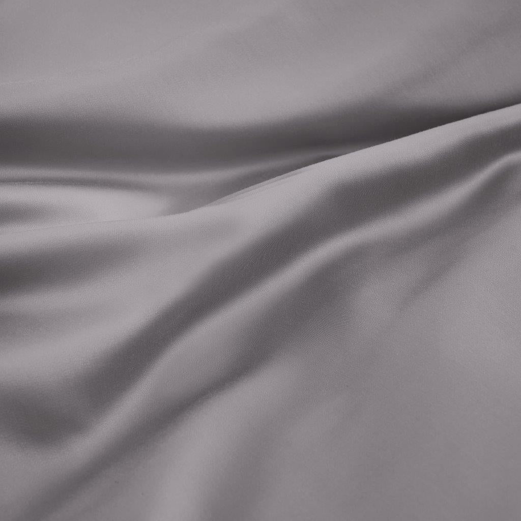 Modal From Beechwood 300 Thread Count Solid Deep Pocket Bed Sheet Set - Grey