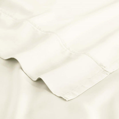 Modal From Beechwood 300 Thread Count Solid Deep Pocket Bed Sheet Set - Ivory