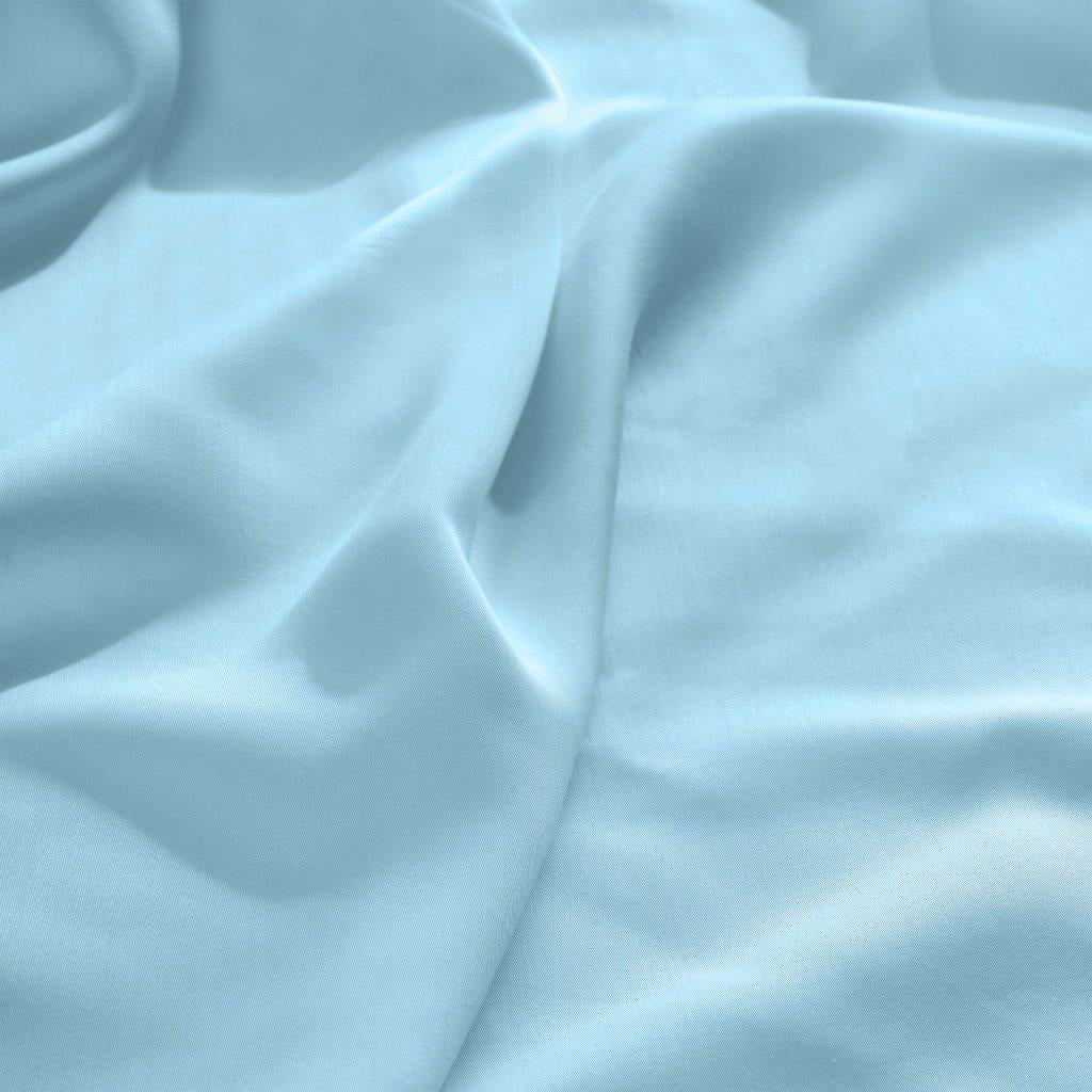 Modal From Beechwood 300 Thread Count Solid Deep Pocket Bed Sheet Set - Light Blue