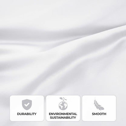 Modal From Beechwood 300 Thread Count Solid Deep Pocket Bed Sheet Set - White