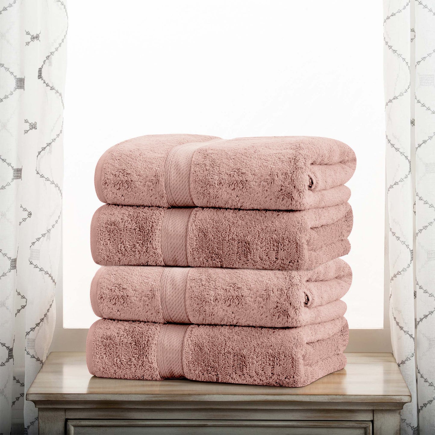 Madison Egyptian Cotton Pile Heavyweight 4 Piece Bath Towel Set