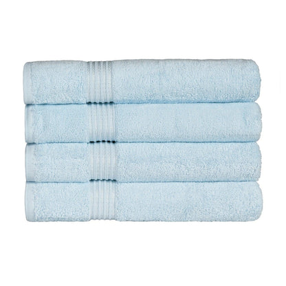 Egyptian Cotton Highly Absorbent Solid 4 Piece Bath Towel Set