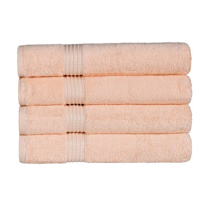 Egyptian Cotton Highly Absorbent Solid 4 Piece Bath Towel Set