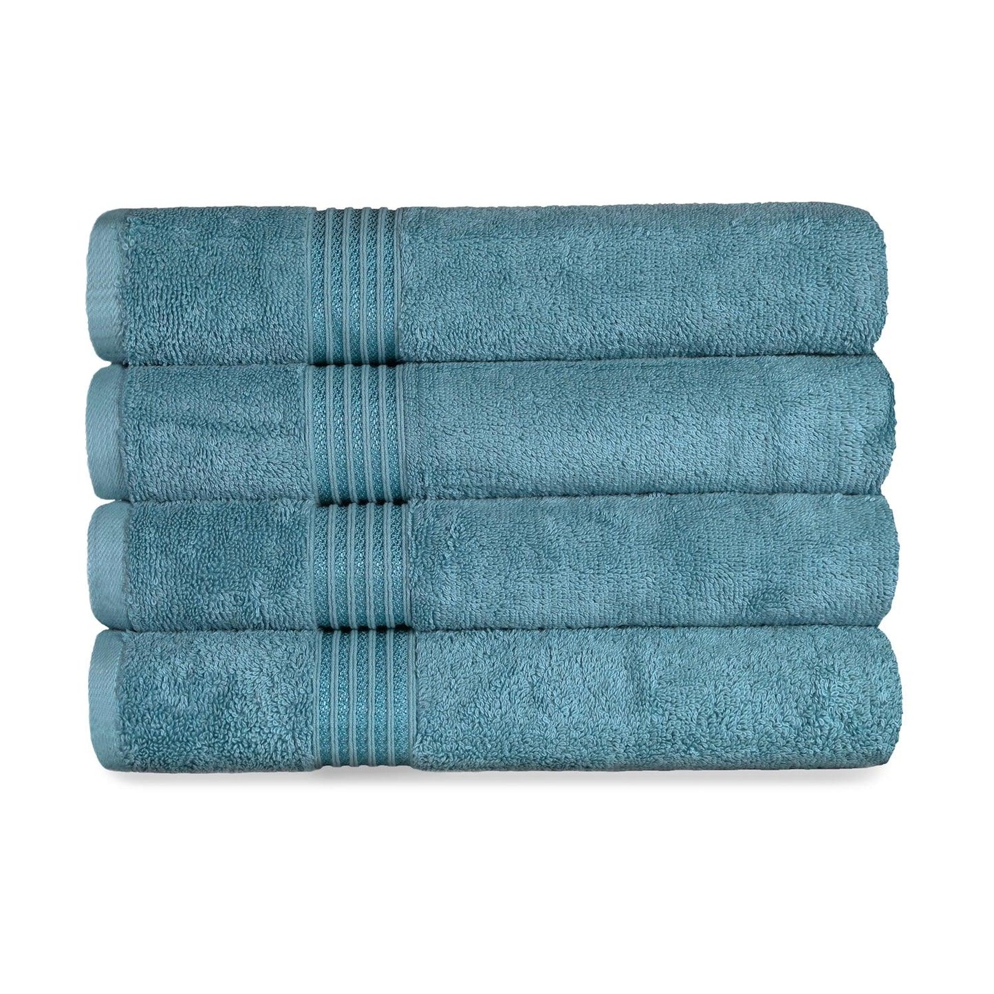 Egyptian Cotton Highly Absorbent Solid 4 Piece Bath Towel Set