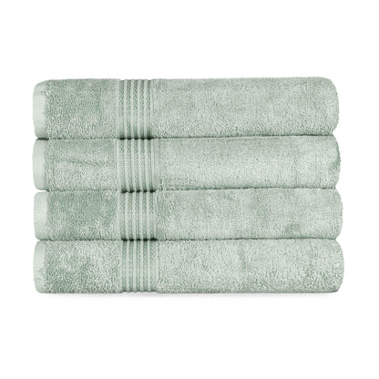 Egyptian Cotton Highly Absorbent Solid 4 Piece Bath Towel Set