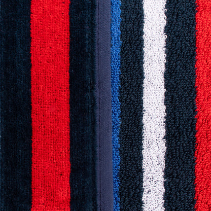 Nautical Stripe Cotton Oversized 4 Piece Beach Towel Set
