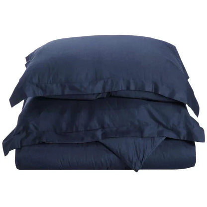 Egyptian Cotton 700 Thread Count Duvet Cover Bedding Set - NavyBlue