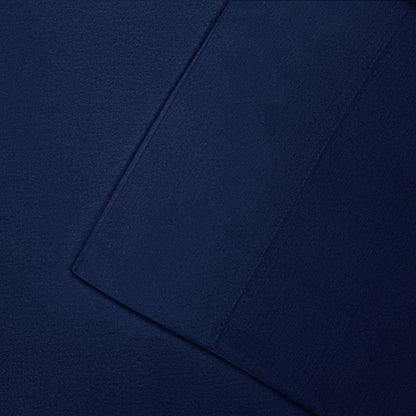 Cotton Flannel 2 Piece Pillowcase Set - NavyBlue