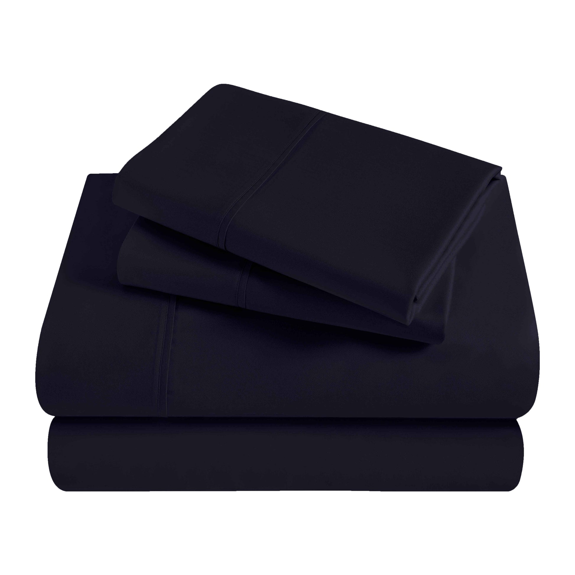 Egyptian Cotton 300 Thread Count Solid Deep Pocket Sheet Set - NavyBlue