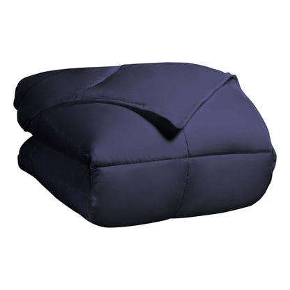 Classic All-Season Reversible Down Alternative Comforter - NavyBlue