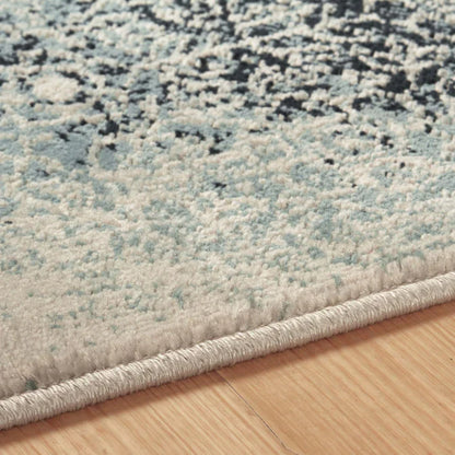 Apollo Distressed Oriental Floral Damask Indoor Area Rug - NavyBlue