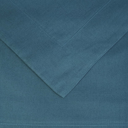 Cotton Percale Modern Traditional Duvet Cover Set - NavyBlue