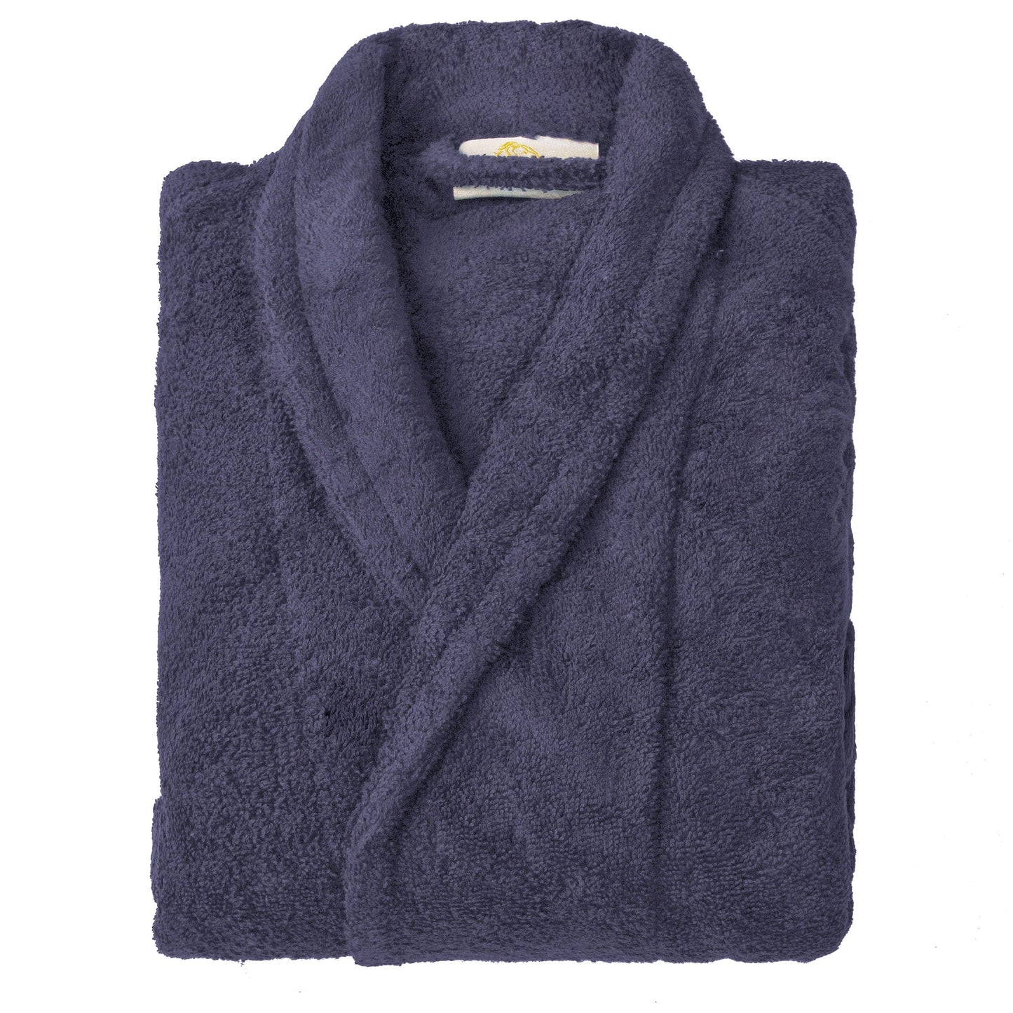 Cotton Ultra-Soft Terry Adult Unisex Lightweight Luxury Bathrobe - Navy Blue