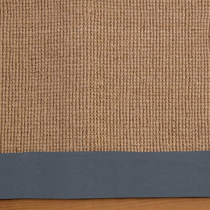 Natural Classic Jute Indoor Area Rug - NavyBlue