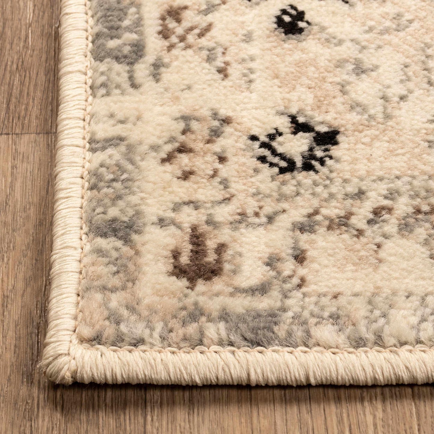  Superior Nysa Oriental Floral and Vines Indoor Farmhouse Area Rug -  Camel