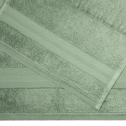 Superior Premium Turkish-Cotton Assorted Towel Set - Olive green