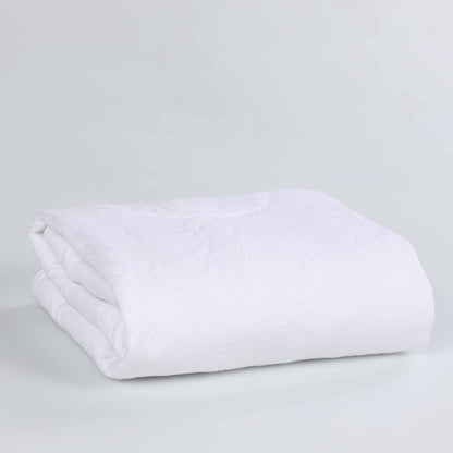 Oslo Cotton Jacquard Premium Matelasse Pillow Sham - White