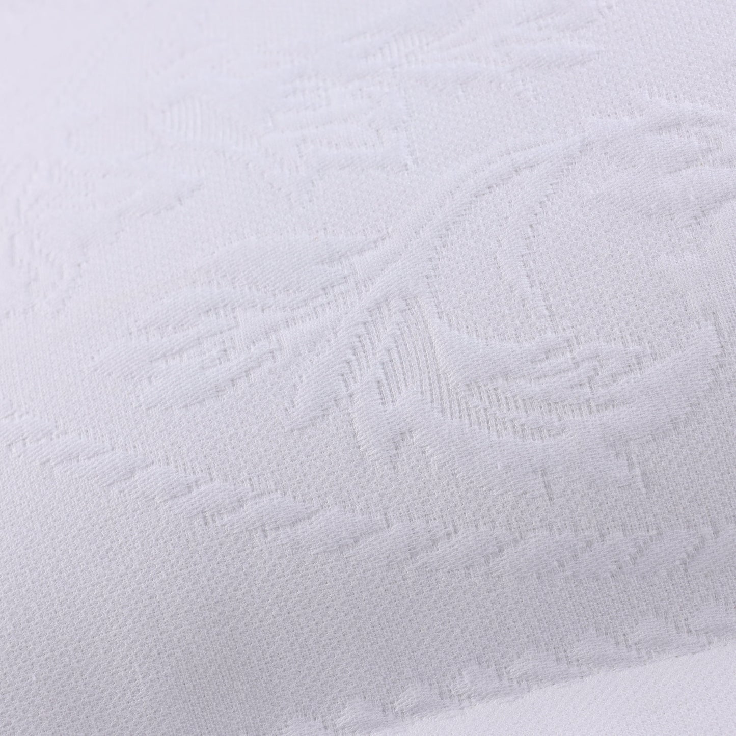 Oslo Cotton Jacquard Premium Matelasse Pillow Sham - White