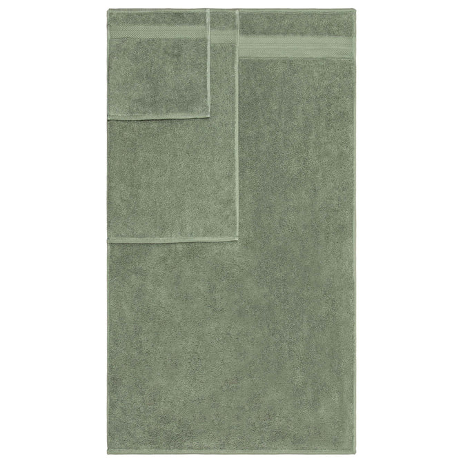 Turkish Cotton Highly Absorbent Solid 6 Piece Towel Set - OliveGreen