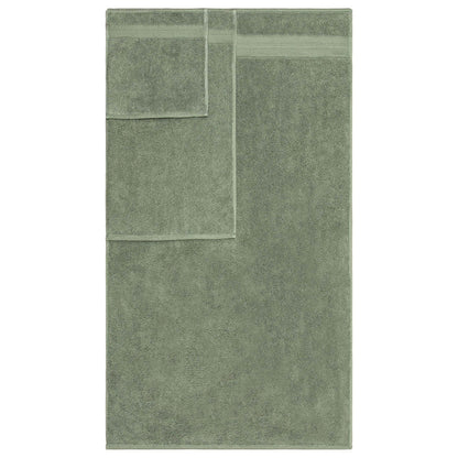 Turkish Cotton Highly Absorbent Solid 6 Piece Towel Set - OliveGreen