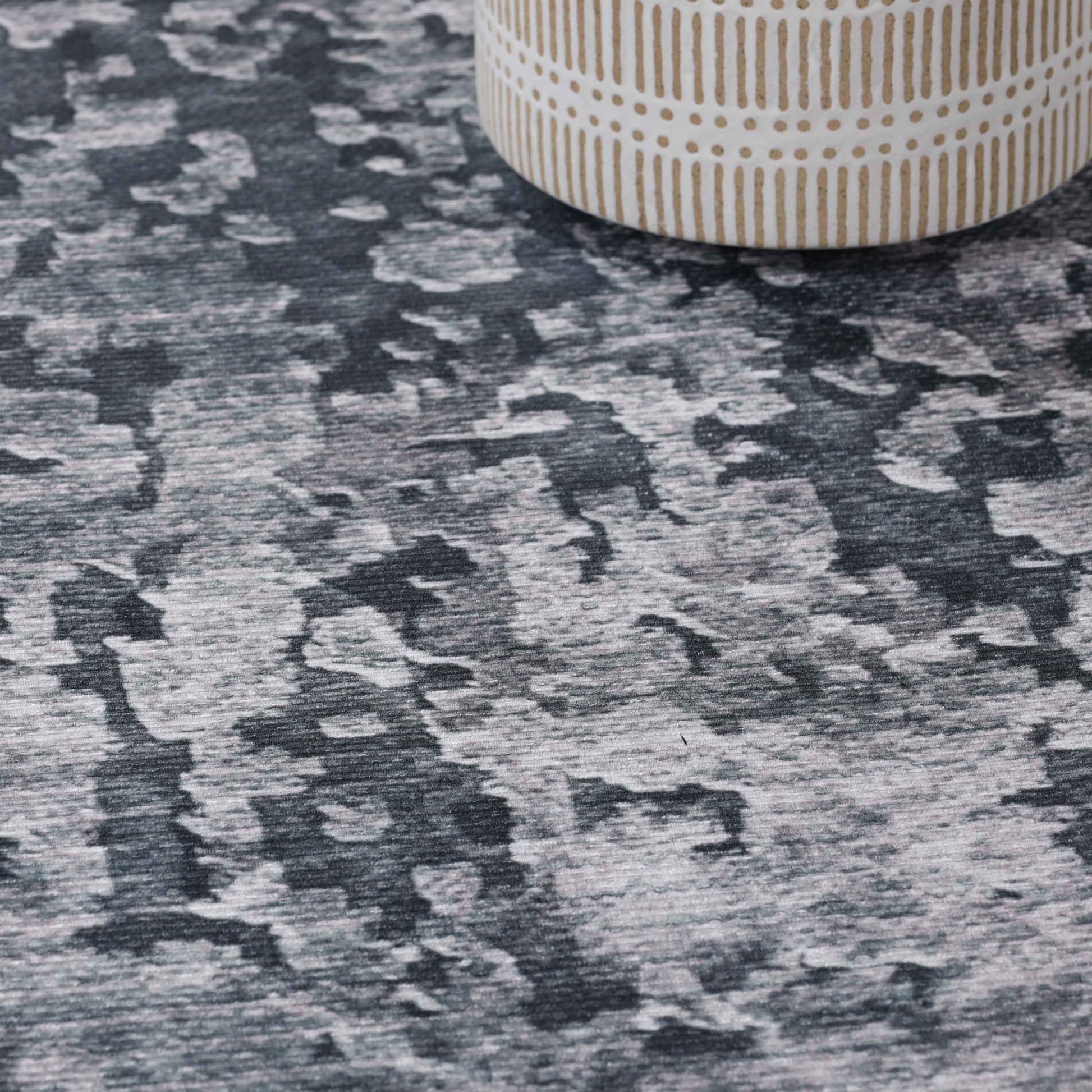 Modern Abstract Power-Loomed Indoor Area Rug - CoolGray