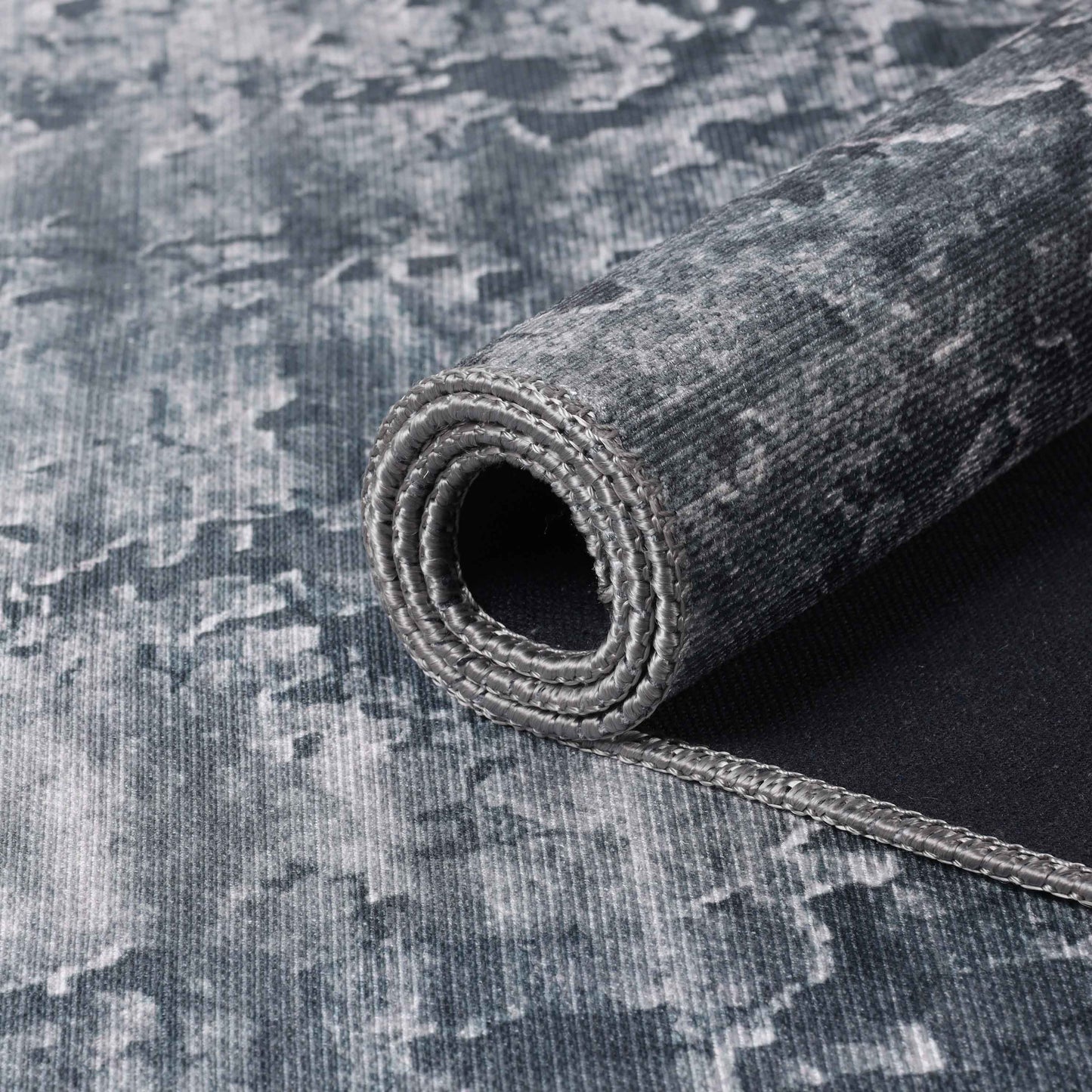 Modern Abstract Power-Loomed Indoor Area Rug - CoolGray