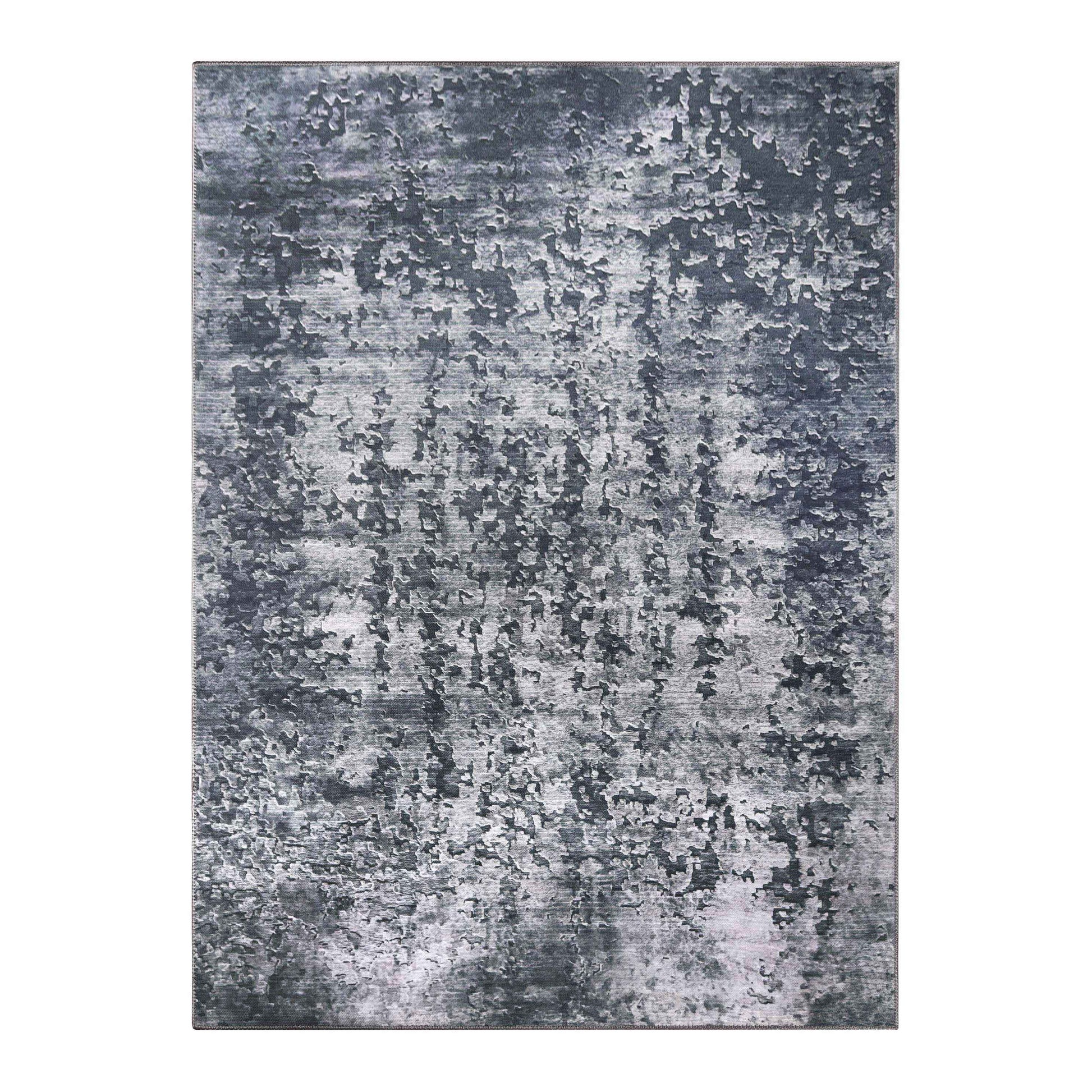 Modern Abstract Power-Loomed Indoor Area Rug - CoolGray