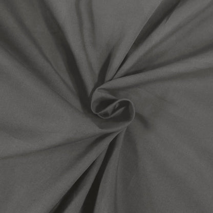 Solid Cotton Percale 2-Piece Pillowcase Set - Grey