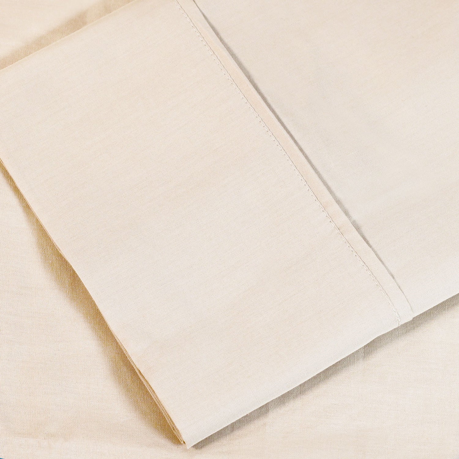 Solid Cotton Percale 2-Piece Pillowcase Set - Ivory