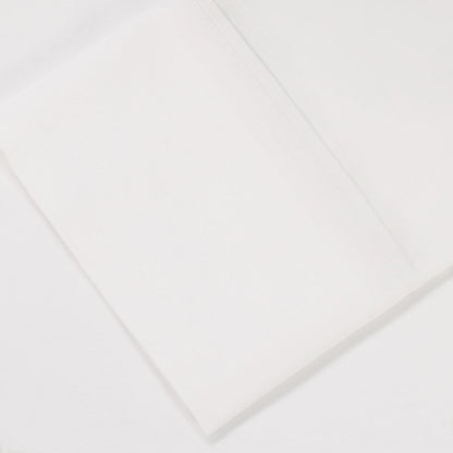 Solid Cotton Percale 2-Piece Pillowcase Set - White