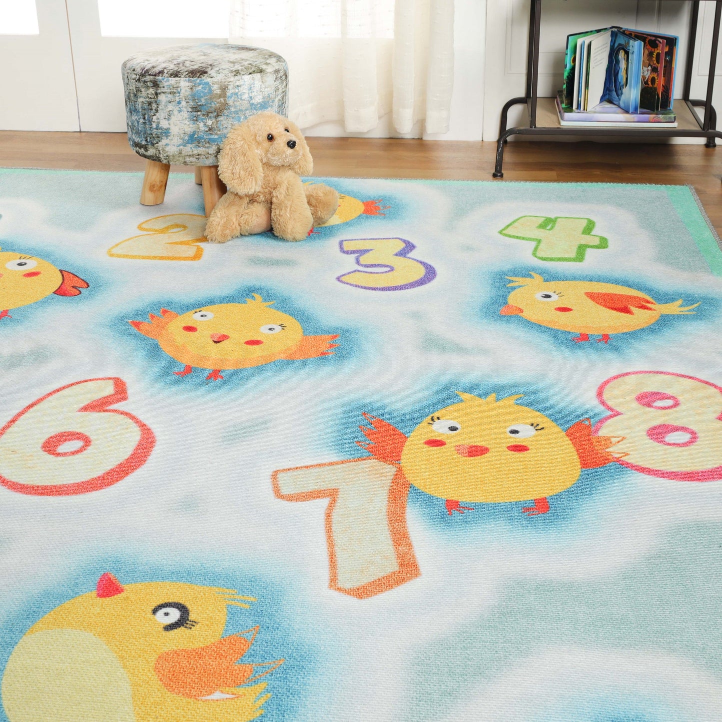 Superior Jumbo Playtime Numbers Flatweave Indoor Area Rug 