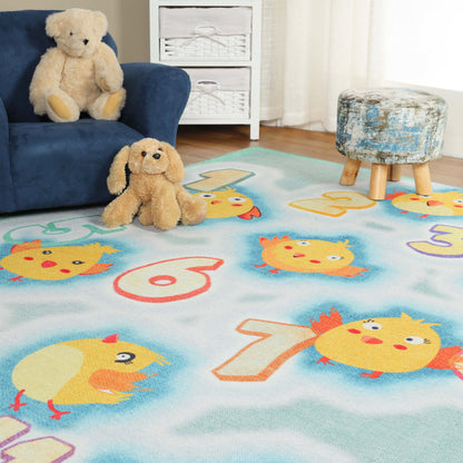 Superior Jumbo Playtime Numbers Flatweave Indoor Area Rug