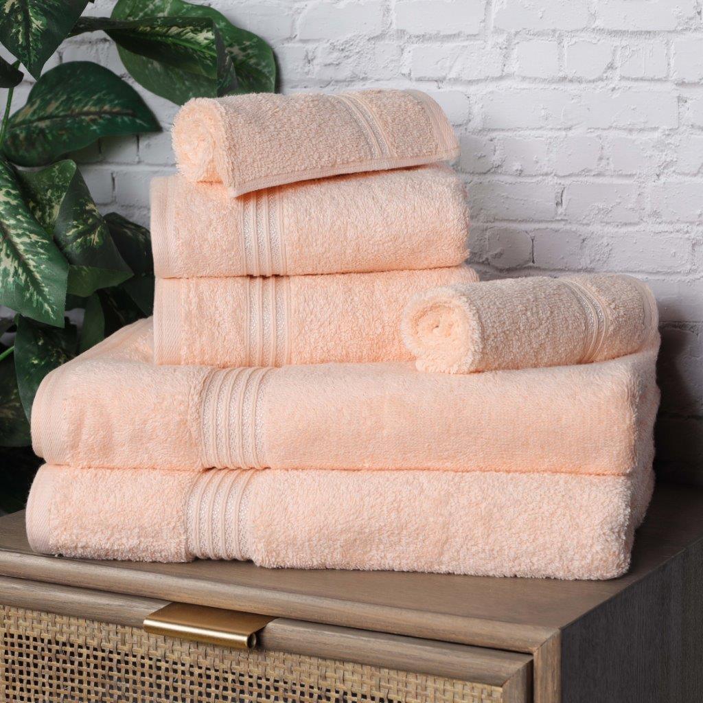 Egyptian Cotton Highly Absorbent Solid Ultra Soft Towel Set Collection