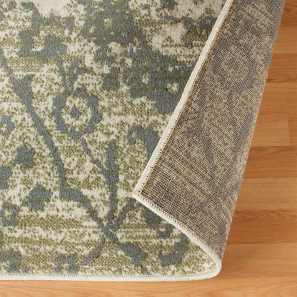 Superior Pendleton Traditional Floral Indoor Area Rug or Runner Rug Or Door Mat - Ivory
