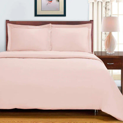 Egyptian Cotton 700 Thread Count Duvet Cover Bedding Set - Pink