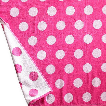 Polka Dot Cotton Oversized 2 Piece Beach Towel Set
