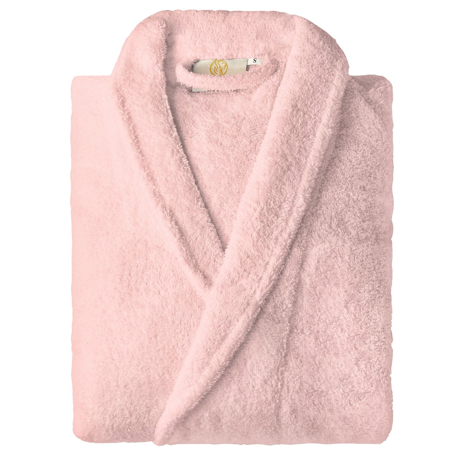 Cotton Ultra-Soft Terry Adult Unisex Lightweight Luxury Bathrobe - Pink