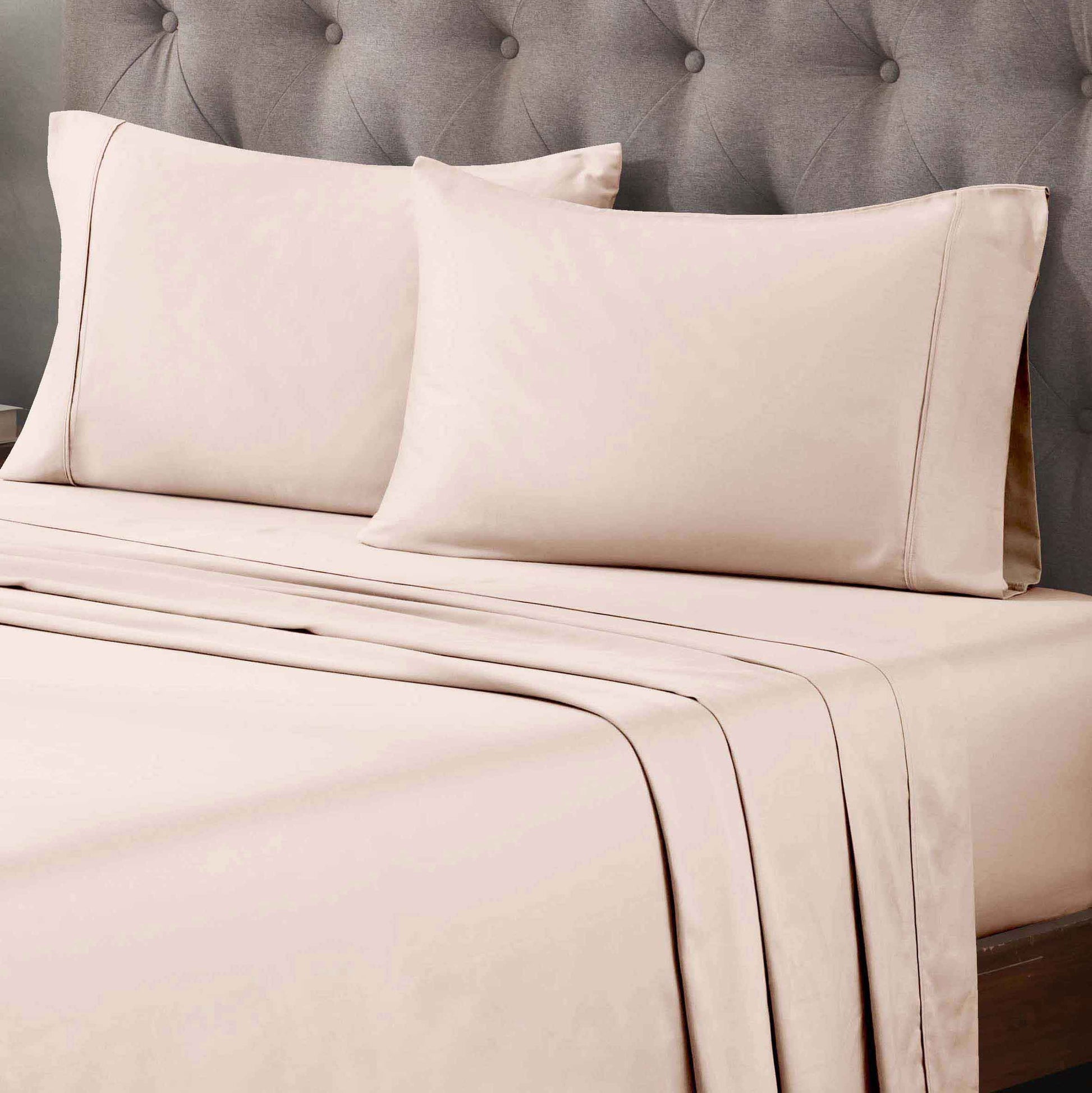 Egyptian Cotton 400 Thread Count Solid Deep Pocket Sheet Set - Pink