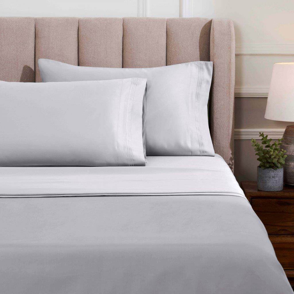 Egyptian Cotton 1500 Thread Count Eco Friendly Solid Sheet Set - Platinum