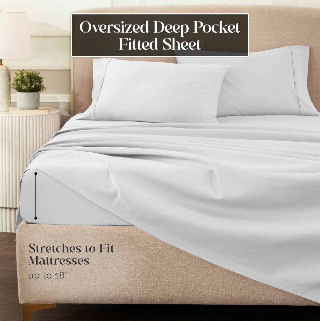 Egyptian Cotton 1200 Thread Count Eco-Friendly Solid Sheet Set