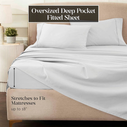 Egyptian Cotton 1200 Thread Count Eco-Friendly Solid Sheet Set