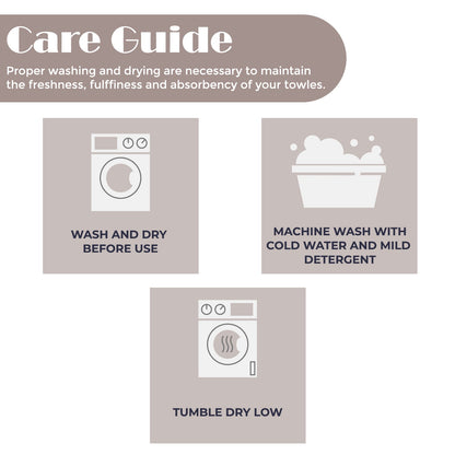 Sadie Zero Twist Cotton Solid Absorbent 3 Piece Towel Set