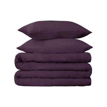 Egyptian Cotton 650 Thread Count Solid Duvet Cover Set