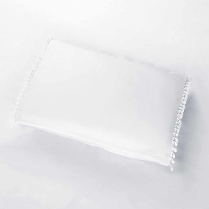  Superior Pom Pom Down Alternative Microfiber Comforter Set - White